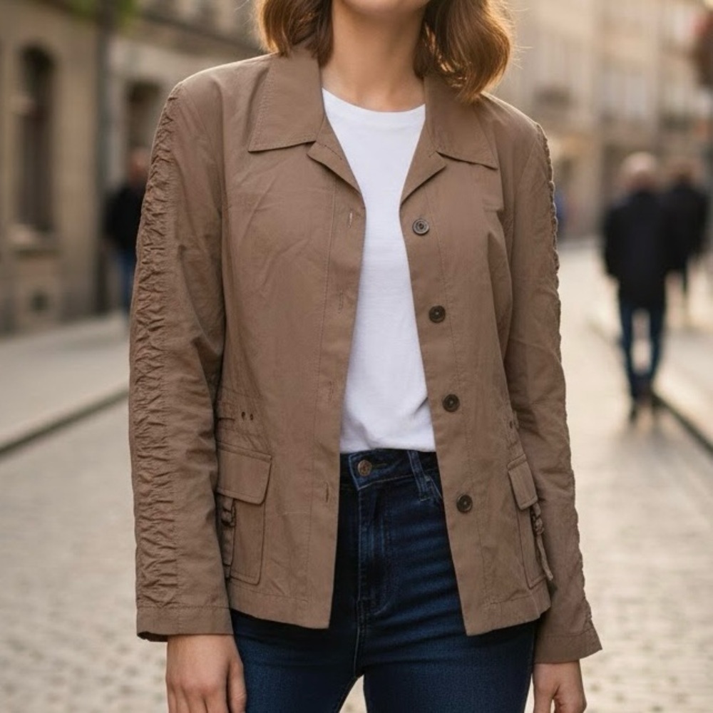 Conrad C Brown Khaki Tan Utility Jacket Gorpcore Utilitycore Safari Military